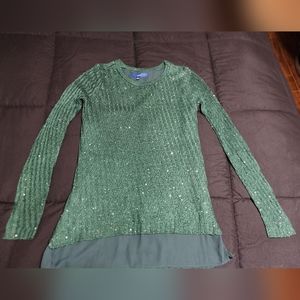 Apt 9 Small green sparkling sweater